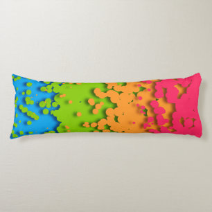 Coussins Longs Fière de Groovy Rétro Bubbly Trippy Funky Panroman