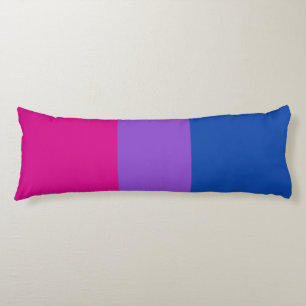 Coussins Longs Fierté bisexuelle, Gras, FIERTÉ LGBTQ