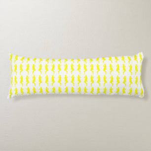 Coussins Longs Filles GoGo de mod jaunes