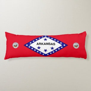 Coussins Longs Flag de l'Arkansas
