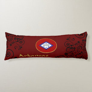 Coussins Longs Flag de l'Arkansas