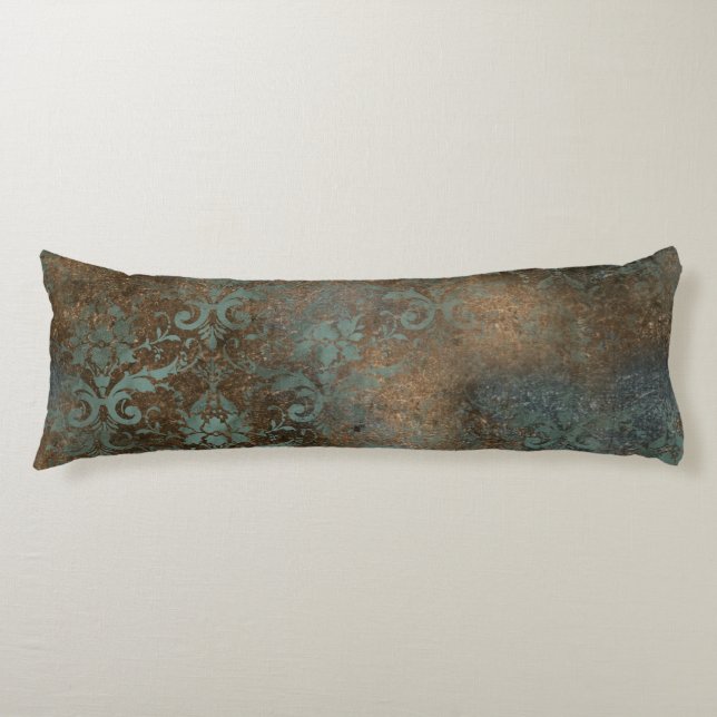 Coussins Longs Fleur De Lis in a Rusty Background (Devant)