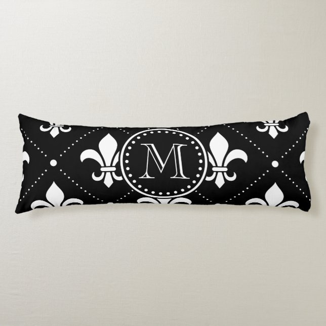 Coussins Longs Fleur De Lis Motif (Devant)