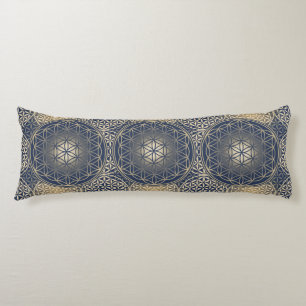 Coussins Longs Fleur de vie / Blume des Lebens - Bouton VIII