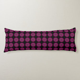 Coussins Longs Fleur magenta en fleurs Fleur botanique moderne