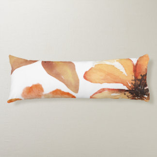 Coussins Longs Fleur orange
