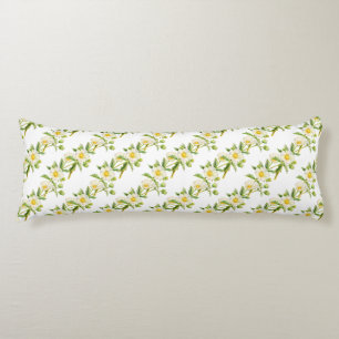 Coussins Longs Fleur sauvage aquarelle art motif long corps couss