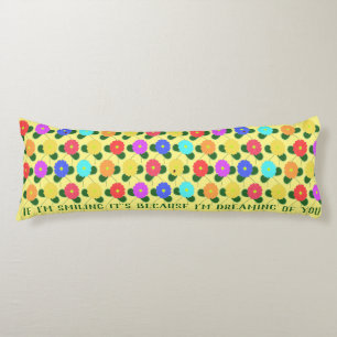 Coussins Longs Fleurs amusantes