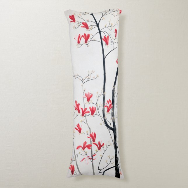 Coussins Longs Fleurs de l'arbre Magnolia, Kobayashi Kokei (Devant (Vertical))