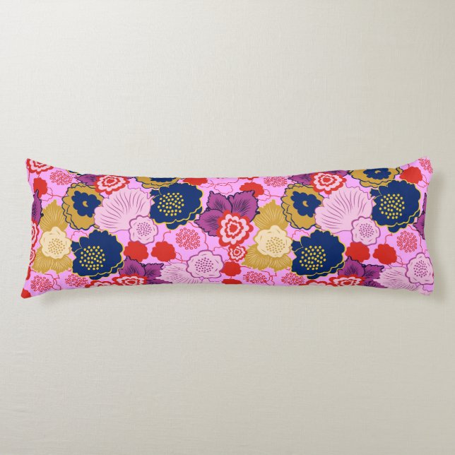 Coussins Longs Fleurs de printemps (Devant)