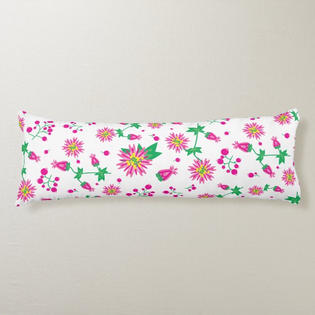 Coussins Longs Fleurs et baies (Devant)