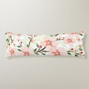 Coussins Longs Fleurs roses
