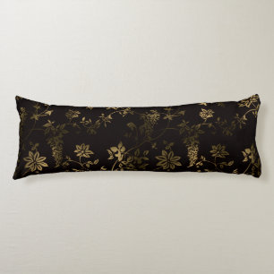 Coussins Longs Floral d'or