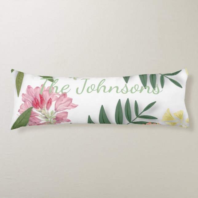 Coussins Longs Flore tropicale (Devant)
