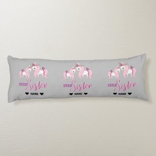 Coussins Longs Girl Unicorn Little Sister