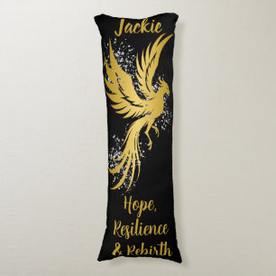 Coussins Longs Glam Gold Phoenix Silver Parties scintillant Monog