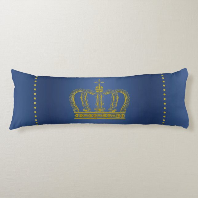Coussins Longs Golden Royal Crown + votre backgr. & idées (Devant)