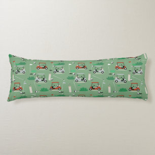 Coussins Longs Golf Carts Moderne Golfer Golf Thème Motif