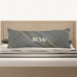 Coussins Longs Gris Smokey Monochromatique rayures Monochromatiqu