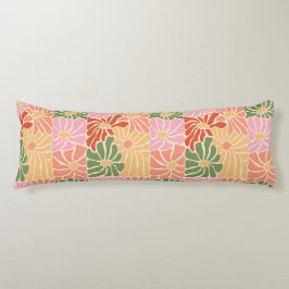 Coussins Longs Groovy Retro Floral 