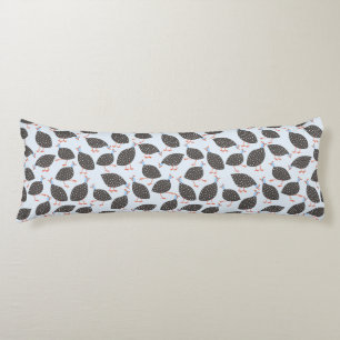 Coussins Longs Guinée Hen Fun Motif d'oiseaux