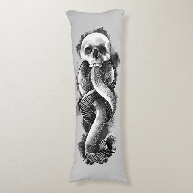 Coussins Longs Harry Potter | Aquarelle de marque foncée (Devant (Vertical))