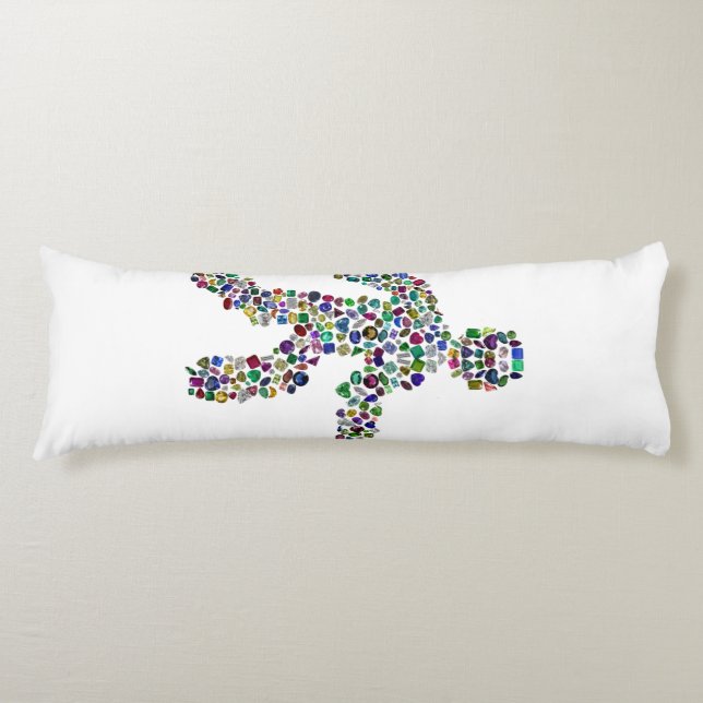 Coussins Longs Hommes en mouvement (Devant)