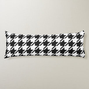 Coussins Longs Houndstooth BW Big Motif
