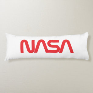 Coussins Longs Iconique NASA Circa Rocket Blanc Grade A Coton