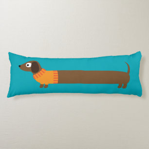 Coussins Longs Illustration de mignons longs Dachshund