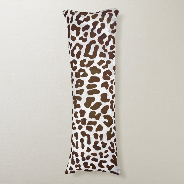 Coussins Longs Impression de chocolat léopard (Devant (Vertical))