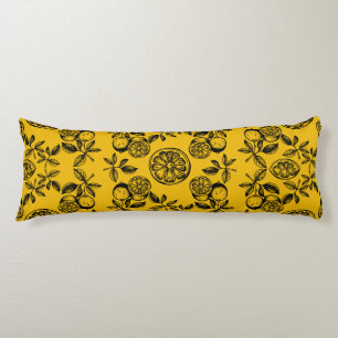 Coussins Longs Impression vintage d'agrumes