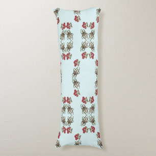 Coussins Longs Impressionniste Coléoptère & Motif Aquarelle Ceris