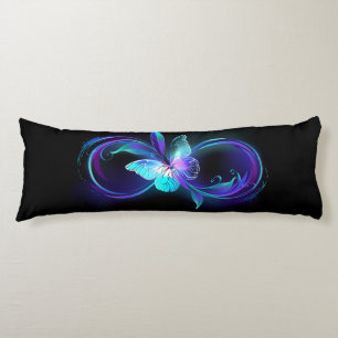 Coussins Longs Infinité brillante avec papillon magique