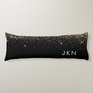 Coussins Longs Initiales Monogrammes pour filles Parties scintill
