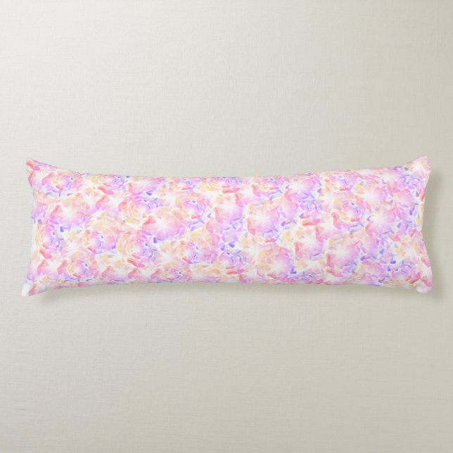 Coussins Longs Iridescence Lavande rose brillant cristal (Devant)