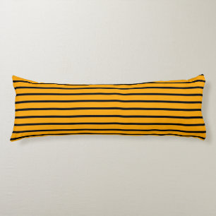 Coussins Longs Jaune Noir rayé Moderne Motif élégant