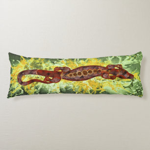 Coussins Longs Joli BALI LIZARD Design rouge & bleu + vos idées
