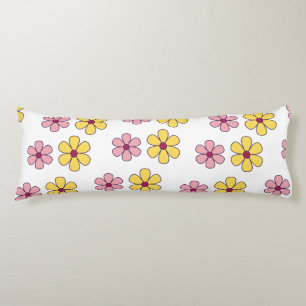 Coussins Longs Joli motif de grandes fleurs