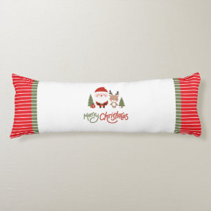 Coussins Longs Joli Noël Père Noël & Reindeer