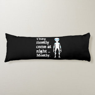 Coussins Longs Jolie citation alien blanche noire