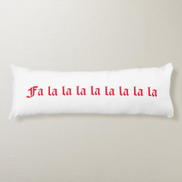 Coussins Longs Jolie Rouge & Blanc "Fa la" Vacances d'hiver