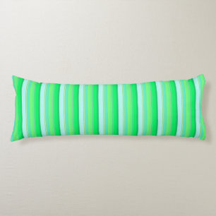 Coussins Longs Jolies rayures vert aqua