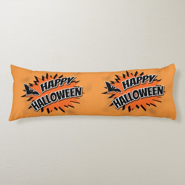 Coussins Longs Joyeux Halloween (Devant)