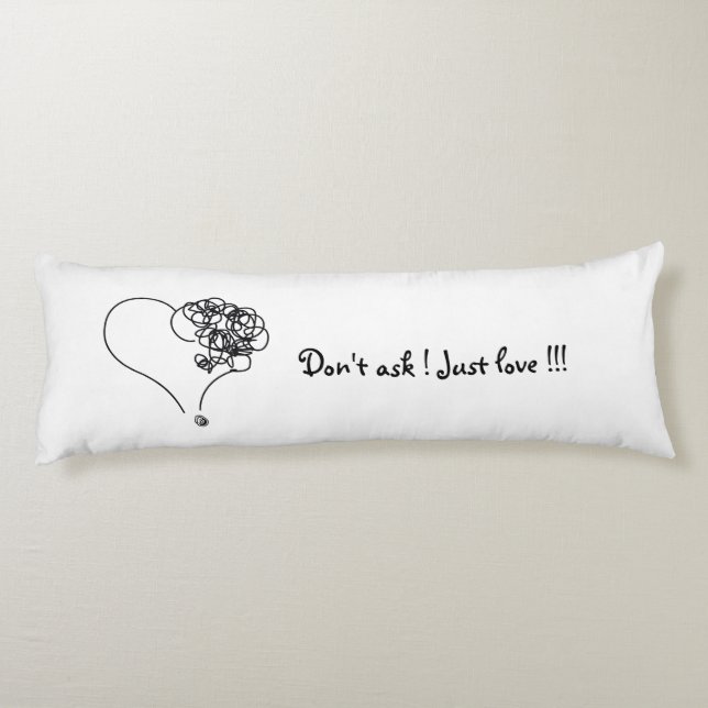 Coussins Longs Juste l'amour ! ! ! (Dos)