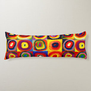 Coussins Longs Kandinsky Farbstudie Quadrates Cercles Art