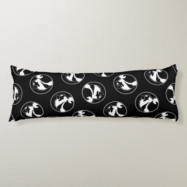 Coussins Longs Keeshond Graphic Outline mignonne Original Animal  (Devant)