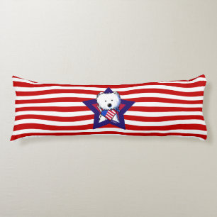 Coussins Longs KiniArt Westie Star & Stripes