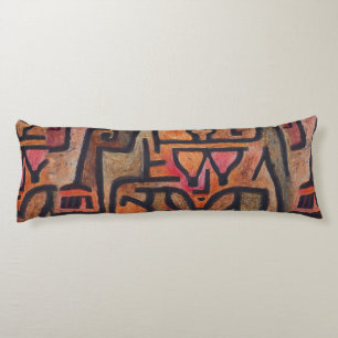Coussins Longs Klee Expressionniste Forêt Abstraite Art Moderne
