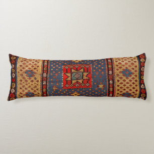 Coussins Longs Kurde Safreh Tan Bleu foncé